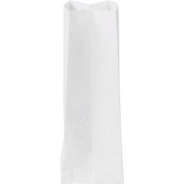 Paper Bag, white, H: 17 cm, size 6x9 cm, 150 g, 8 pc/ 1 pack [HOB-23147]