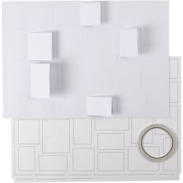 Christmas Calendar, white, size 30x42 cm, 5 pc/ 1 pack [HOB-23343]