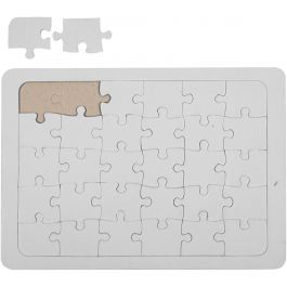 Jigsaw Puzzle, white, size 15x21 cm, 1 pc [HOB-233480]