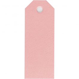 Manila tags, light red, size 3x8 cm, 220 g, 20 pc/ 1 pack [HOB-234019]