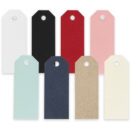 Manila tags, size 3x8 cm, 220 g, 16x20 pc/ 1 pack [HOB-234030]