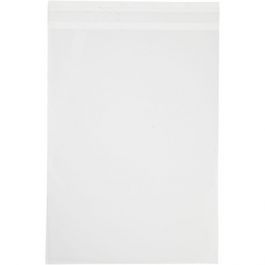 Cellophane Bag, W: 16.8 cm, H: 23 cm, 50pcs, 30 micron [HOB23957]