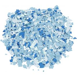 Terrazzo flakes, blue, 90 g/ 1 tub [HOB-24591]