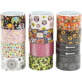 Duct Tape, assorted colours, W: 48 mm, 12x5 m/ 1 pack [HOB-24681]