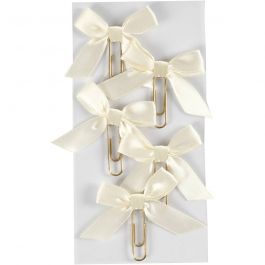 Metal Paperclips, off-white, size 40x70 mm, 5 pc/ 1 pack [HOB-247121]
