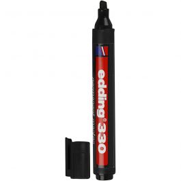 Edding 330 Marker, black, line 1-5 mm, 1 pc [HOB-25025]
