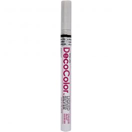 Deco permanent marker, silver, line 1,2 , 1 pc [HOB-25036]