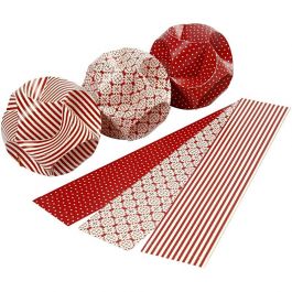 Click Ornaments, D 9 cm, size 5,5x28,4 cm, 9 set/ 1 pack [HOB-25134]