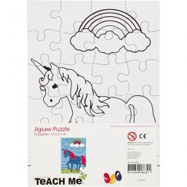 Jigsaw Puzzle, white, size 15x21 cm, 16 pc/ 1 pack [HOB-25463]