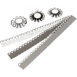 Paper Rosettes, D 8 cm, 160 g, 6 pc/ 1 pack [HOB-25681]