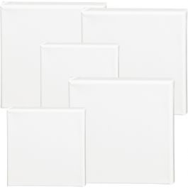 ArtistLine Canvas, white, D: 1,6 cm, size 15x15+20x20 cm, 360 g, 40 pc/ 1 pack [HOB-257219]