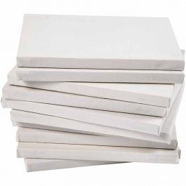 Stretched Canvas, white, D: 1,6 cm, A2, size 42x60 cm, 280 g, 20 pc/ 1 pack [HOB-25739]