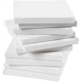 Stretched Canvas, white, D: 1,6 cm, size 20x20 cm, 280 g, 80 pc/ 1 pack [HOB-25745]