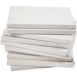 Stretched Canvas, white, D: 1,6 cm, size 18x24 cm, 280 g, 40 pc/ 1 pack [HOB-25746]