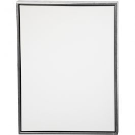 ArtistLine Canvas with frame, antique silver, white, D: 3 cm, size 64x84 cm, 360 g, 1 pc [HOB-25763]