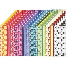 Color Bar Card, A4, 210x297 mm, 250 g, 16 ass sheets/ 1 pack [HOB-26320]