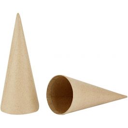 Cone, H: 20 cm, D 8 cm, 5 pc/ 1 pack [HOB-265061]