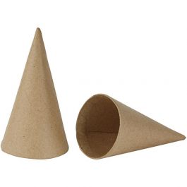 Cone, H: 14 cm, D 7 cm, 10 pc/ 1 pack [HOB-265501]