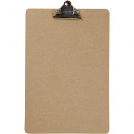 Clipboard, silver, A4, size 23x34x0,3 cm, 1 pc [HOB-265880]