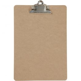 Clipboard, silver, A5, size 19x27x0,3 cm, 1 pc [HOB-26593]
