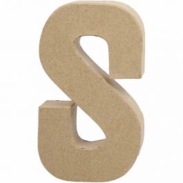Letter, S, H: 20,3 cm, W: 11,4 cm, thickness 2,6 cm, 1 pc [HOB-26618]