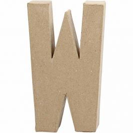 Letter, W, H: 20,3 cm, W: 11,4 cm, thickness 2,5 cm, 1 pc [HOB-26622]