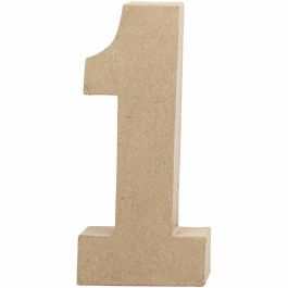 Number, 1, H: 20,5 cm, W: 9,5 cm, thickness 2,5 cm, 1 pc [HOB-26629]