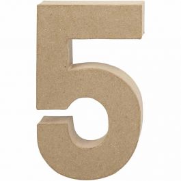 Number, 5, H: 19,7 cm, W: 11,5 cm, thickness 2,6 cm, 1 pc [HOB-26633]