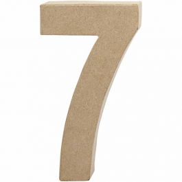 Number, 7, H: 20,2 cm, W: 11 cm, thickness 2,5 cm, 1 pc [HOB-26635]