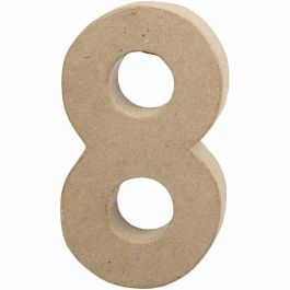 Number, 8, H: 20,2 cm, W: 11 cm, thickness 2,5 cm, 1 pc [HOB-26636]