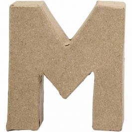 Letter, M, H: 10 cm, W: 9 cm, thickness 1,7 cm, 1 pc [HOB-26651]