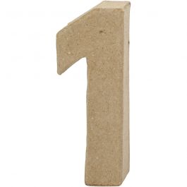Number, 1, H: 10 cm, W: 3,5 cm, thickness 1,7 cm, 1 pc [HOB-26668]