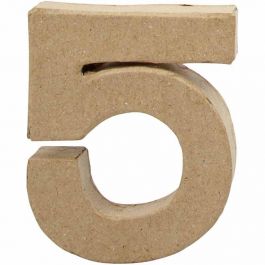Number, 5, H: 10 cm, W: 8,5 cm, thickness 1,7 cm, 1 pc [HOB-26672]