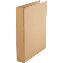 Ring binder, natural, W: 50 mm, size 28x31,5 cm, 2 rings, 1 pc [HOB-26764]