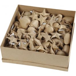 Christmas Ornaments, D 8 cm, 80 pc/ 1 pack [HOB-26788]