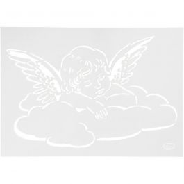 Stencil , angel, A4, 210x297 mm, 1 pc [HOB-26972]