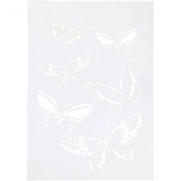 Stencil , butterfly, A4, 210x297 mm, 1 pc [HOB-26973]