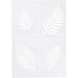 Stencil , leaves, A4, 210x297 mm, 1 pc [HOB-26974]