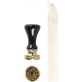 Wax Seal Set, mother-of-pearl, D 17 mm, 1 set [HOB-270280]