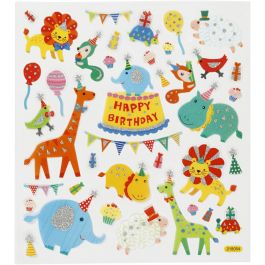 Stickers, animal orcestra, 15x16,5 cm, 1 sheet [HOB-27183]