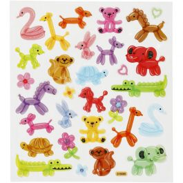 Stickers, balloon animals, 15x16,5 cm, 1 sheet [HOB-27186]
