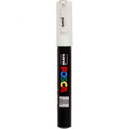 Posca Marker, line width: 0.7 mm,  PC-1M , white, extra-fine, 1pc [HOB273052]