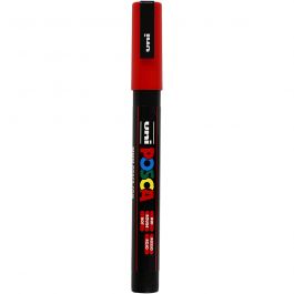 Posca Marker, red, no. PC-3M, line 0,9-1,3 mm, 1 pc [HOB-274040]