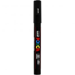 Posca Marker, black, no. PC-3M, line 0,9-1,3 mm, 1 pc [HOB-274046]