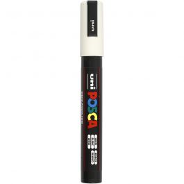 Posca Marker, white, no. PC-5M, line 2,5 mm, 1 pc [HOB-276052]