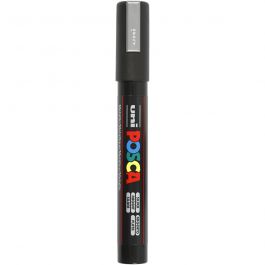 Posca Marker, silver, no. PC-5M, line 2,5 mm, 1 pc [HOB-276805]