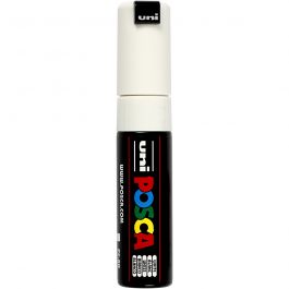 Posca Marker, white, no. PC-8K, line 8 mm, 1 pc [HOB-278052]