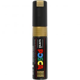 Posca Marker, gold, no. PC-8K, line 8 mm, 1 pc [HOB-278810]