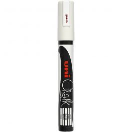 Chalk Pen, white, line 1,8-2,5 mm, 1 pc [HOB-279901]