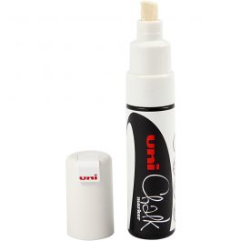 Chalk Pen, white, line 8 mm, 1 pc [HOB-279911]